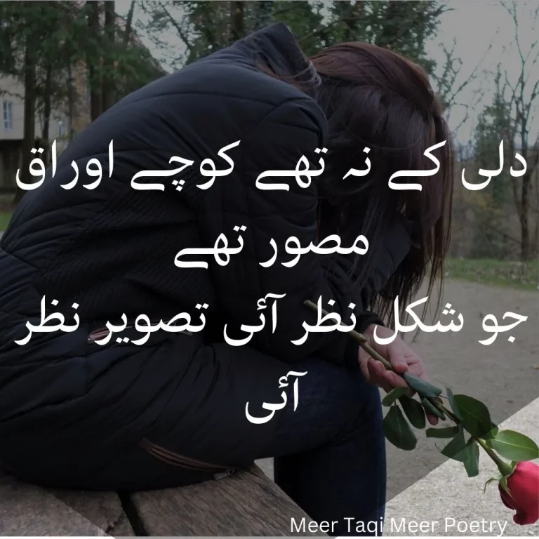 Meer Taqi Meer Poetry: Best Meer taqi meer sad poetry In urdu 2 lines (میر تقی میر شاعری۔)