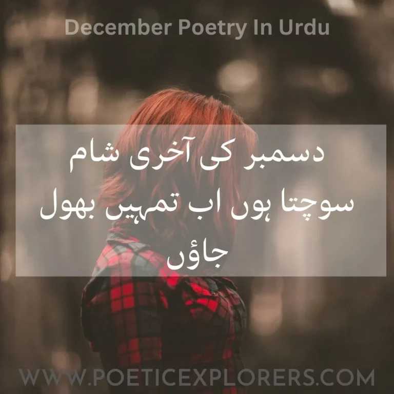 December Poetry: Best 50+ Sad December Poetry In Urdu | Sad Poetry – PoeticExplorers